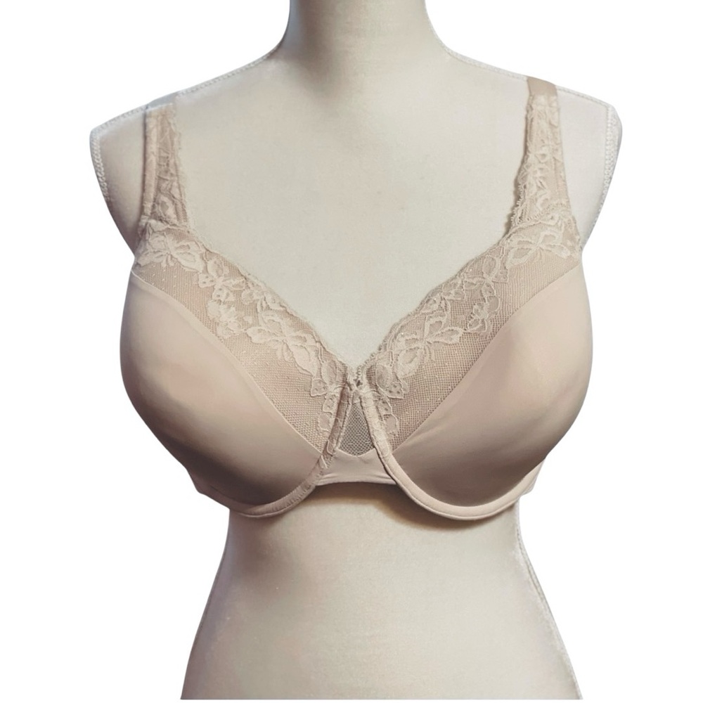 Olga Cloud 9 Lift Contour Underwire Lace Bra 40D Coquette Support Feminine Comfy